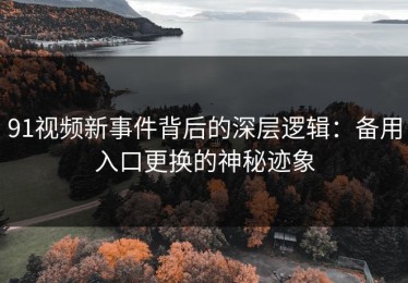 91视频新事件背后的深层逻辑：备用入口更换的神秘迹象