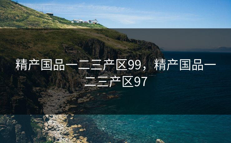 精产国品一二三产区99，精产国品一二三产区97